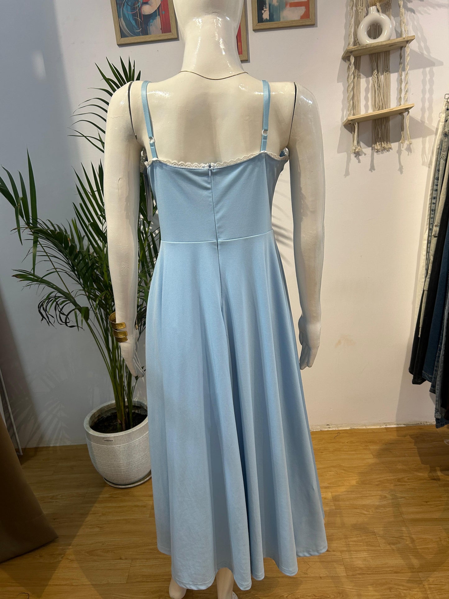 Color Block A line dress