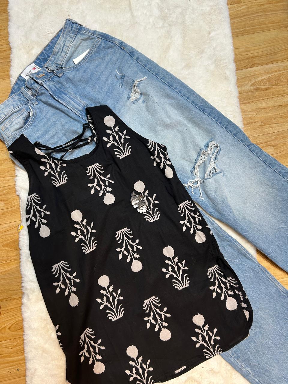 Short Backless Kurti
