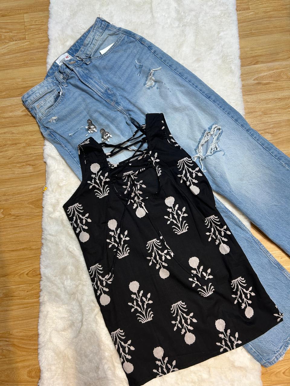 Short Backless Kurti
