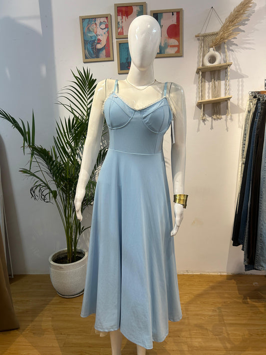 Color Block A line dress